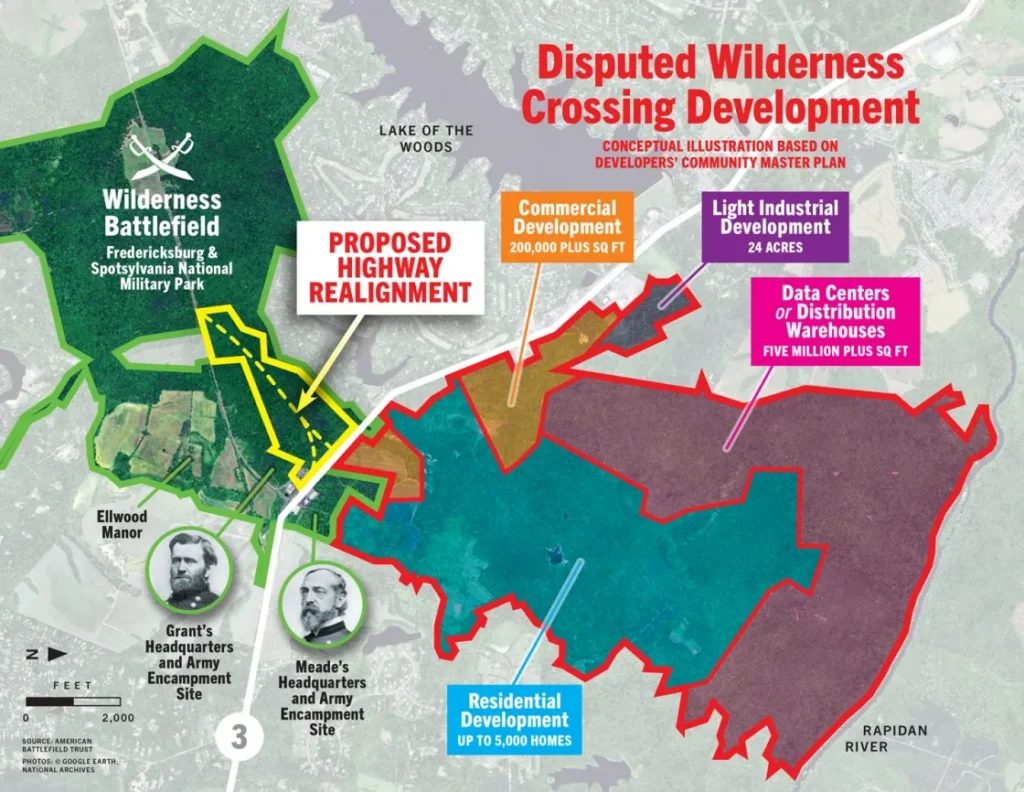 Proposed Wilderness Crossroads development Map